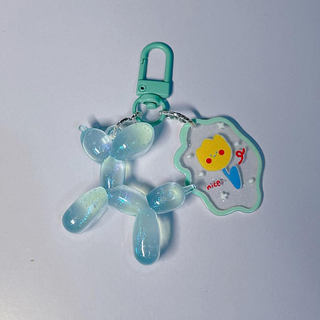 Balloon Dog Luminous Keychain Balloon Dog Glow At Night Pewndant Keyring Accessories Backpack Bags Pendant Kawaii Things Y2K New