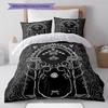 Lord Of The Rings Pattern Bedding,Quilt Set Quilt Cover Pillowcase Home Birthday Gift (1 * Duvet Cover + 2 * Pillowcase, Without Core)