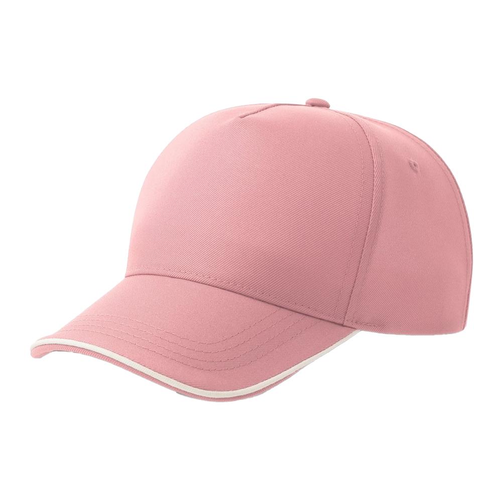 Atlantis Headwear Unisex Adult Recy Five Piping 5 Panel Recycled Structured Baseball Cap