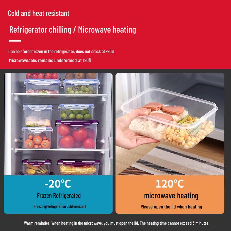 UOSO Microwaveable Plastic Food Storage Container