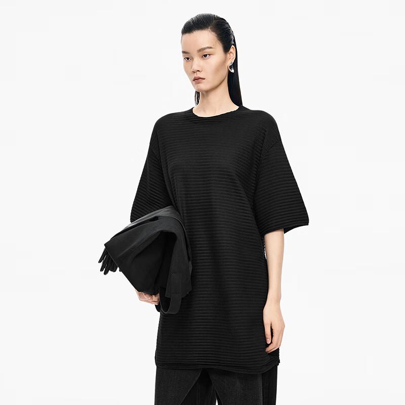 JNBY Wool Blend Short Sleeve Pullover Knit Top