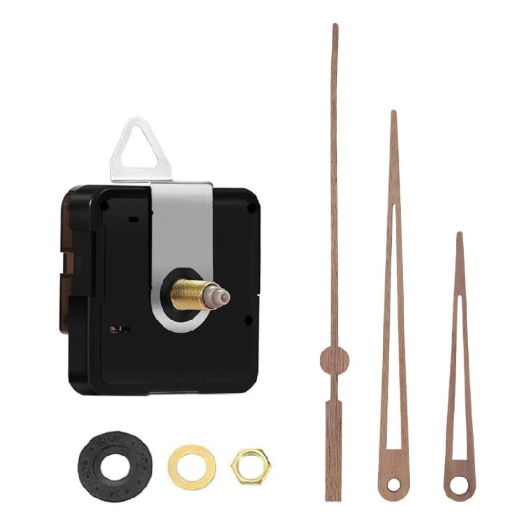 Quiet Clock Movement Clock Mechanism with Wood Clock Hands Clock Accessories for Wall Clock Repair Replacement Kits