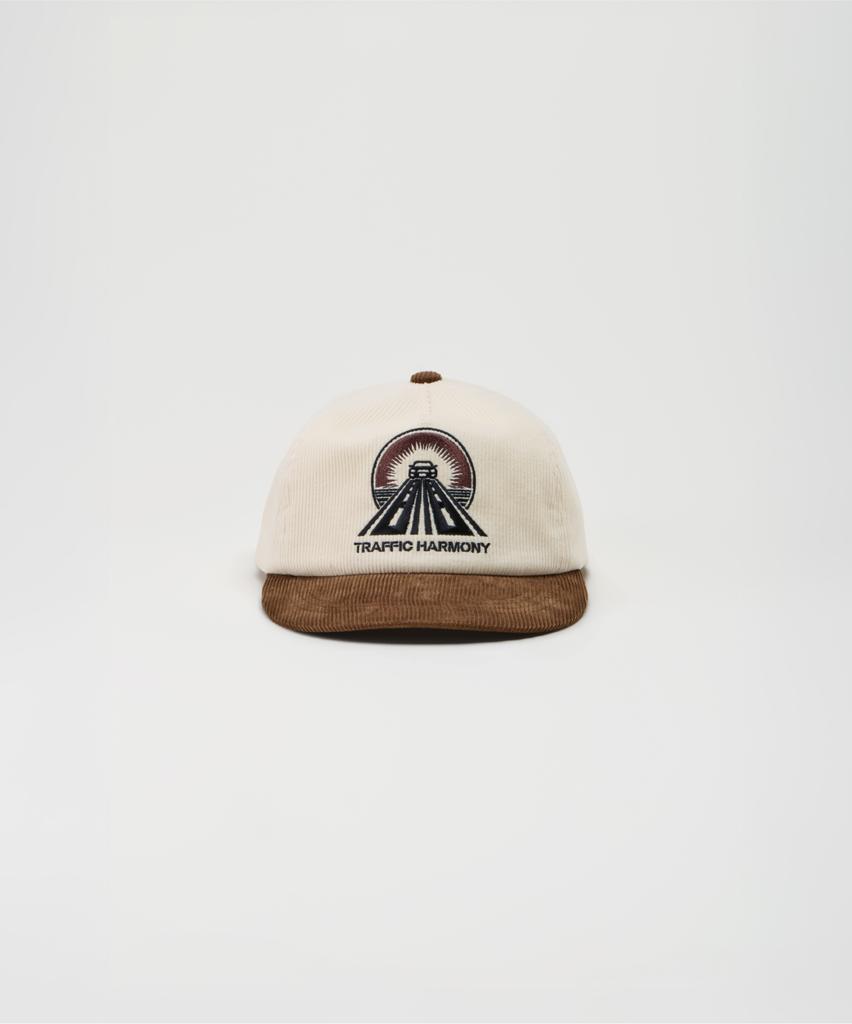 Teulaepighamoni Corduroy Round Logo Deep-Fit 5-Panel Cap_Brown