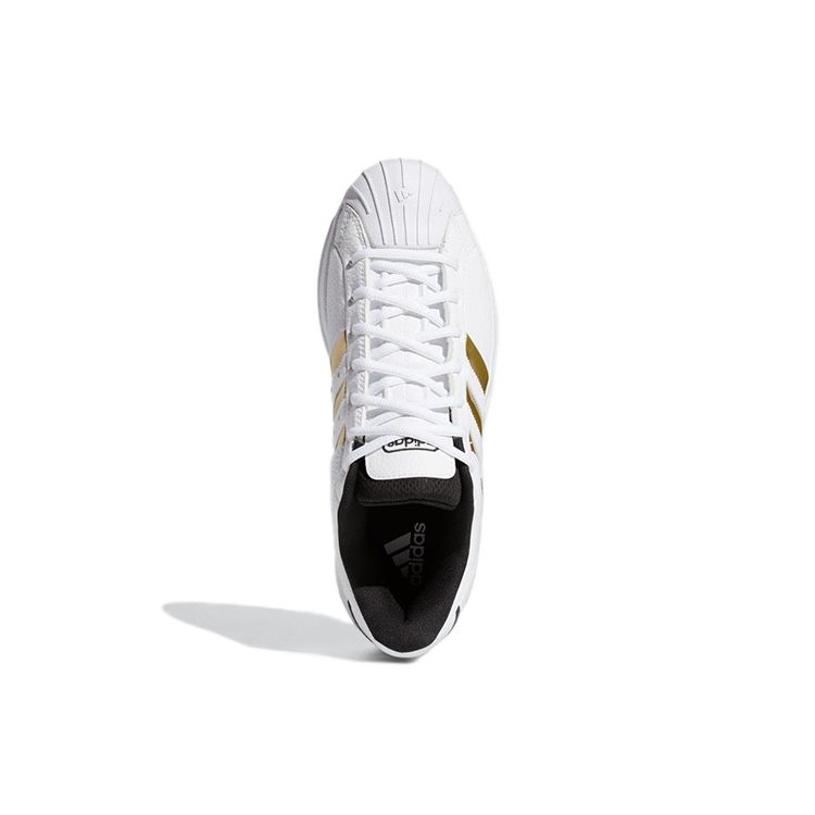 Adidas Pro Model 2G Low White Gold Metallic Men Sneakers Cloud-White Core-Black H68060