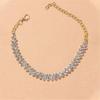 Ladies Rhinestone Anklet with Sparkling Crystals - Stylish Accessory for Girls