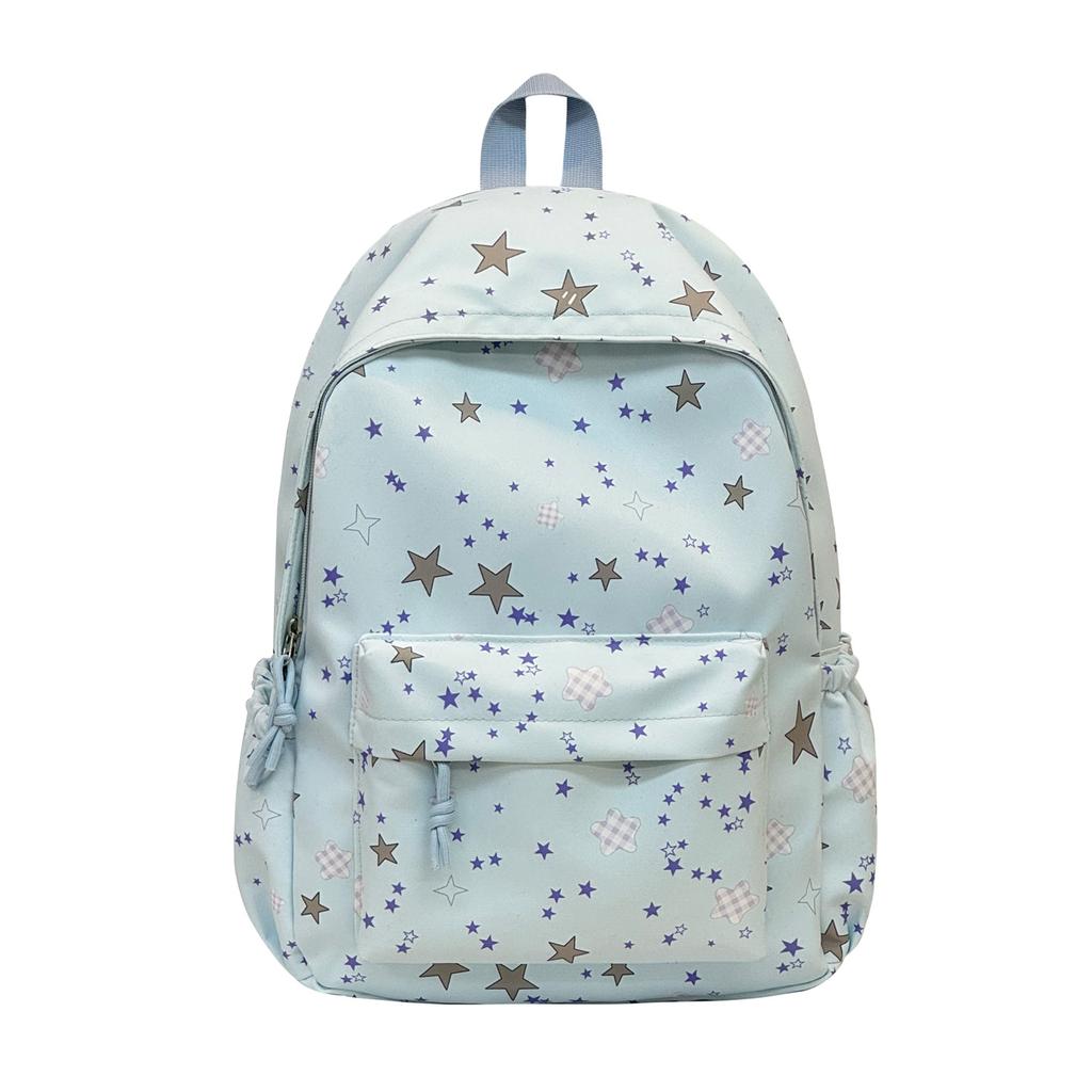 Schoolbag New Star Printed Casual Backpack Middle School School Bag Daily Commuting Large Capacity Double Backpack