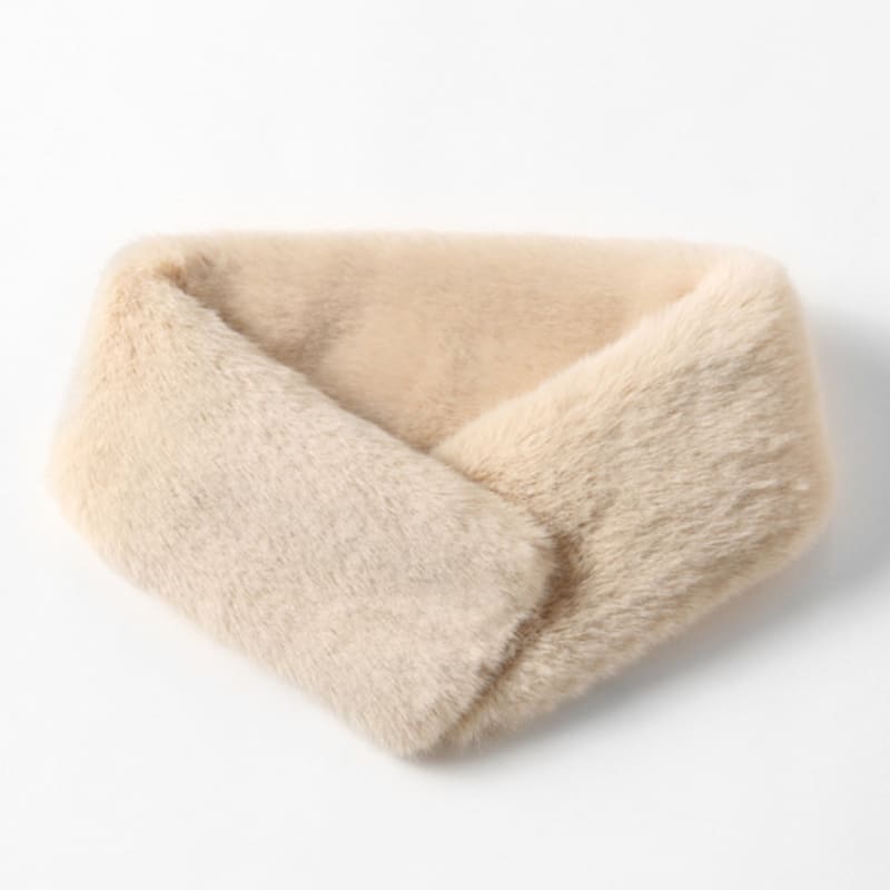 

LALA Magnetic Fur Scarf - L Beige L Beige