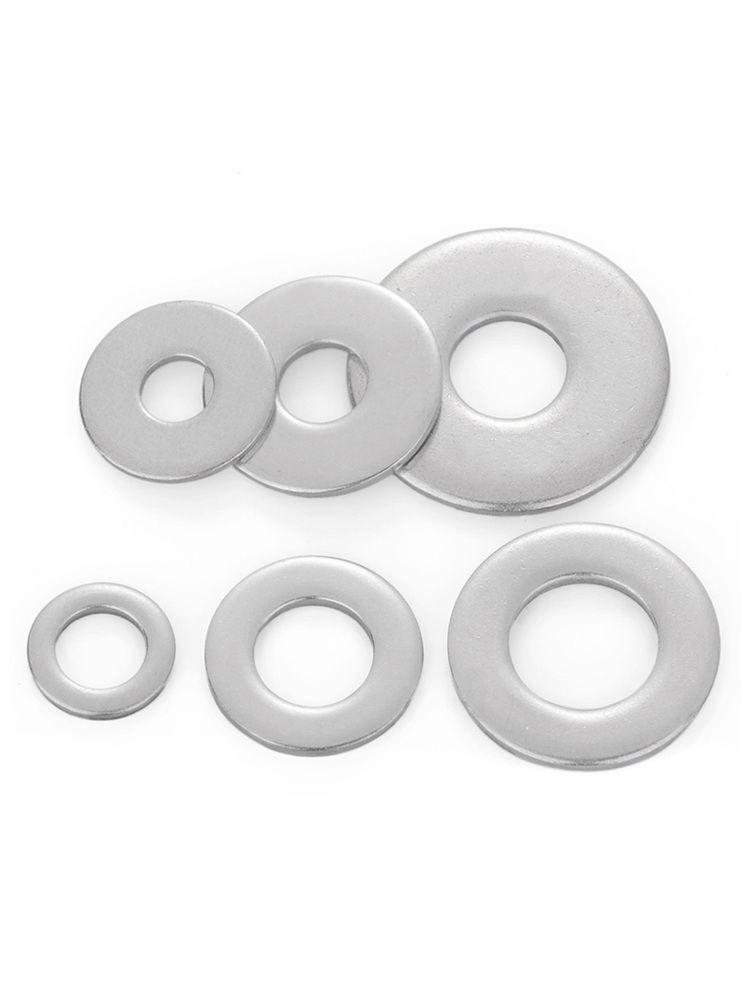 304 Stainless Steel Enlarged Flat Washer Ring (Sizes: M1.6-M22)