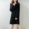 Women Sweater Dress 100% Wool MODERN NEW SAGA O-neck Knit Long Pullover Winter Jumpers Wool Long Dress Female