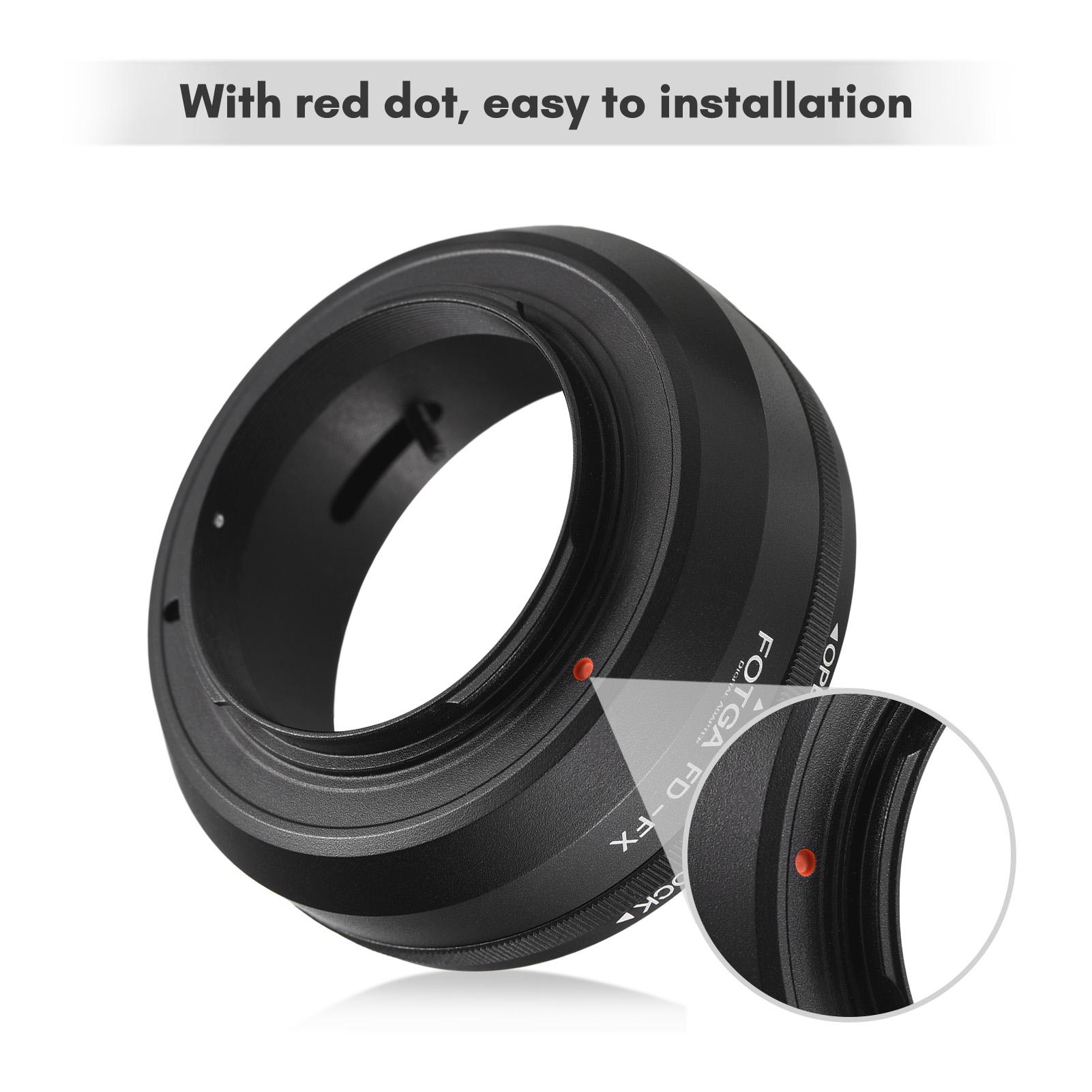 Кольцо-адаптер для ручного крепления объектива FOTGA из алюминиевого сплава для крепления — фото 5