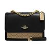 Klare 22 Classic Monogram Flap Multi-Functional Pocket Canvas And Leather Crossbody Bag Women Bags Black Brown CJ943-IMCBI