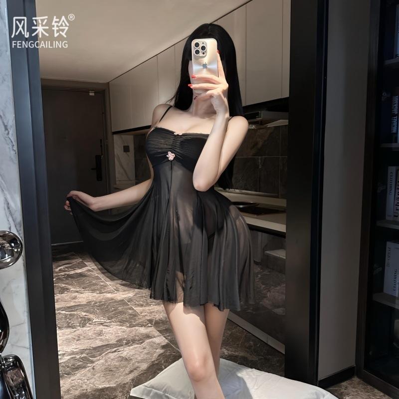 Sexy Lingerie Mesh Pajamas Pure Desire Perspective Passion Temptation Suspender Pajamas