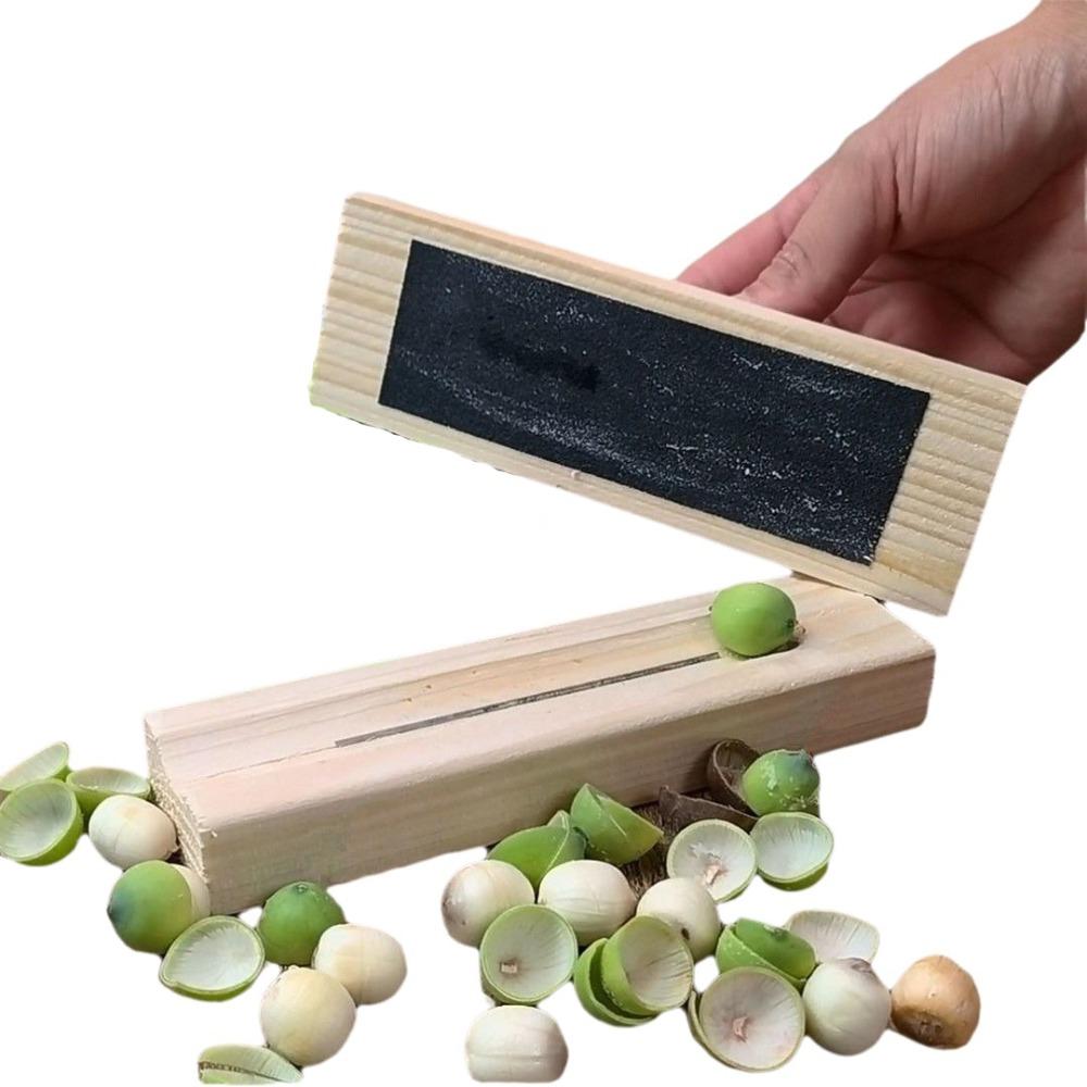 Manual Nut Opener Wooden Water Hyacinth Peeler Durable Chestnut Opener  Hazelnuts