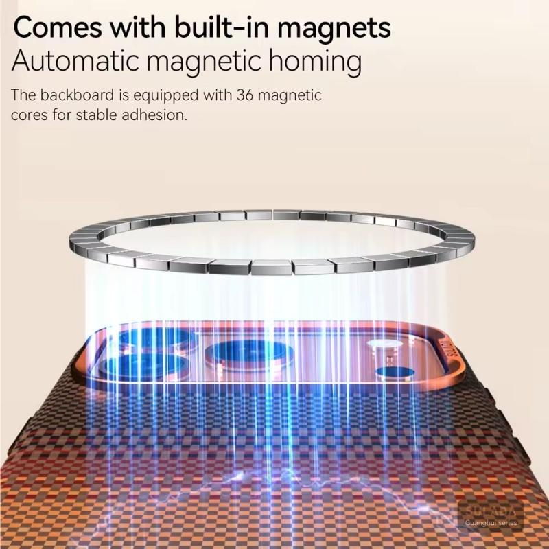 For Iphone 17 Pro Max 17 Pro 17 Magnetic Phone Case Carbon Fiber Pattern Magsafe Kevlar Pattern Shockproof Pc Hard Cover