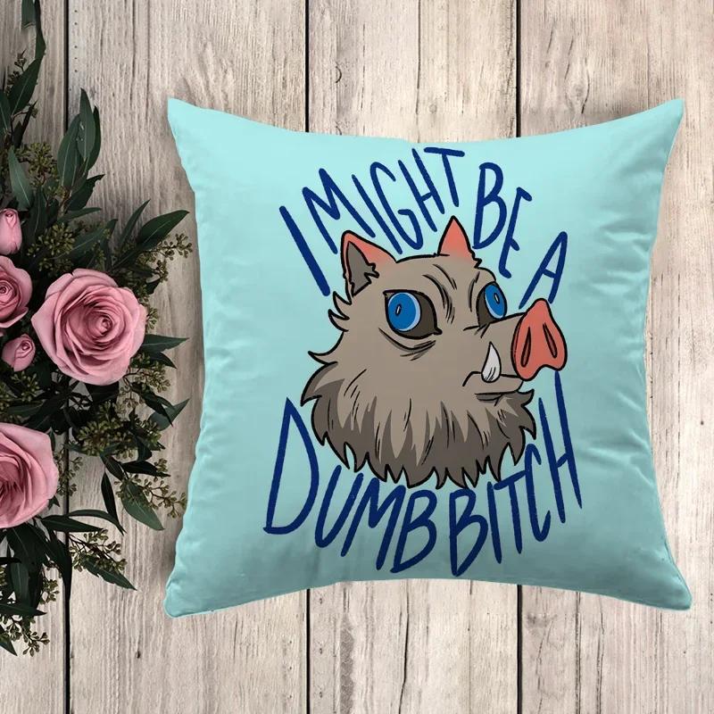 Kissen Demon Slayer Dekorative Kissenhülle Kissenbezug x Kissenbezüge Herbstdeko Sofakissen Bezüge für Bettkissen