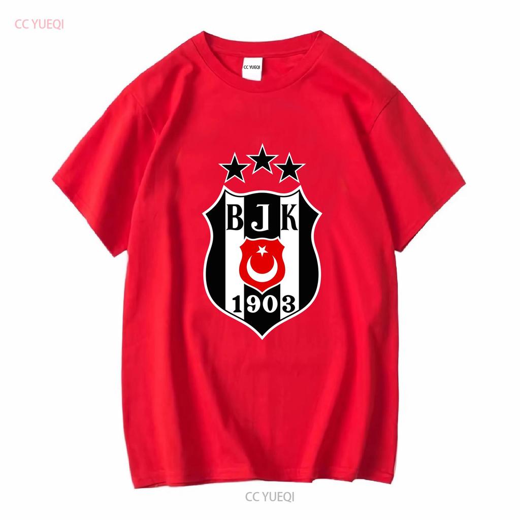 Nouveau T-shirt logo Besiktas Active Drôle Américain Taille US S 5XL vintage Lavé streetwear Polyvalent Extensible mode Décontracté
