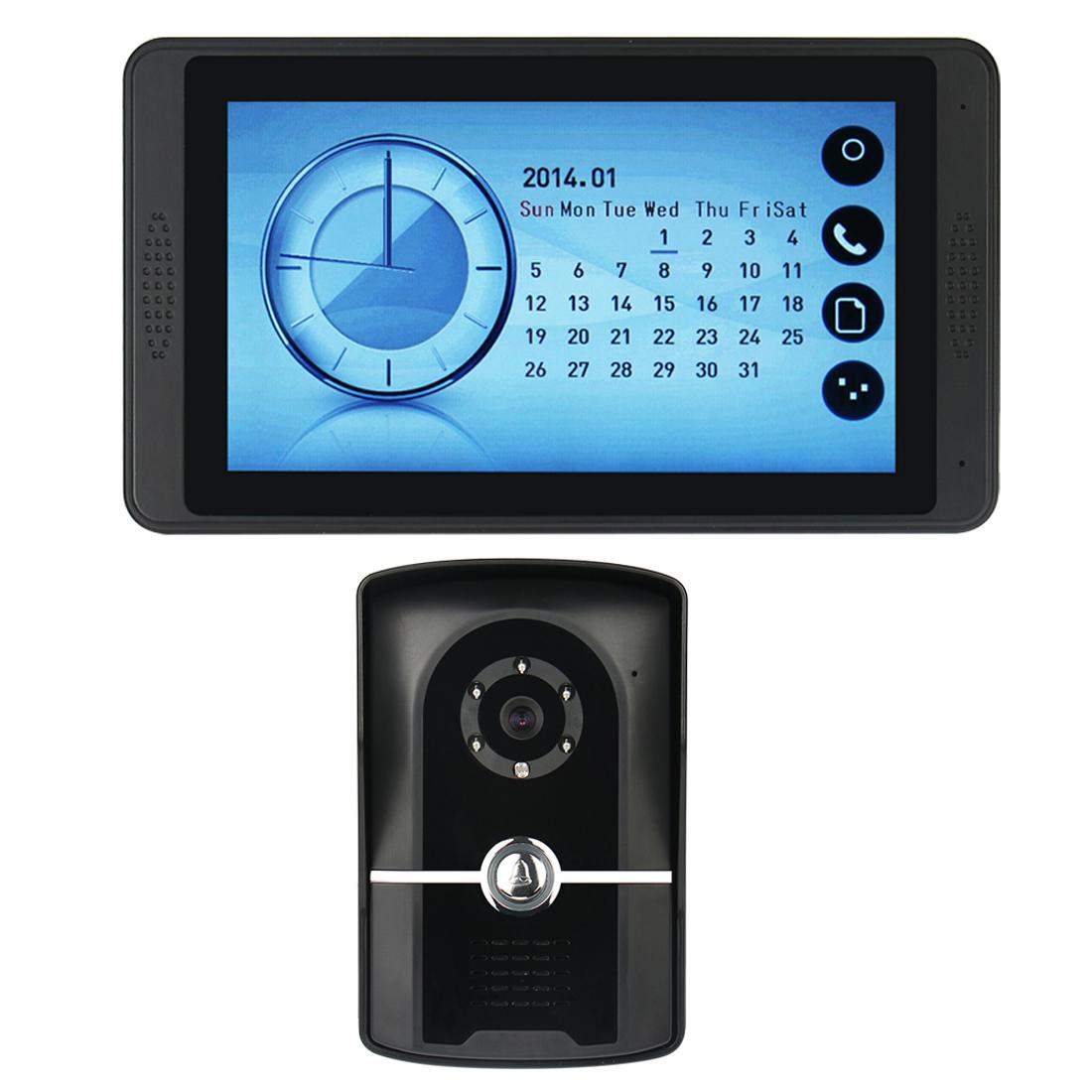 

620FG11 7-inch Touch Screen Monitor+Night Vision Door Bell HD Camera,EU Plug A