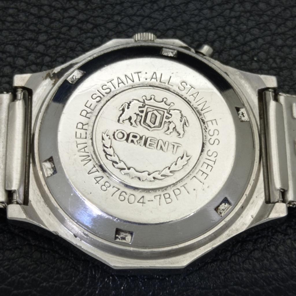 VINTAGE ORIENT AUTOMATIC 46941 JAPAN MENS BLUE COLOR DIAL WATCH A700713-5 R204-a700713