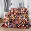 NBA Basketball Star Puzzle Decorative Blanket, Warm and Lightweight, Suitable for Sofa Travel and Home Decoration, a Great Gift.