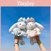 Tulip Butterfly Knot Flower Gauze Skirt Bunny Plush Doll With Cotton Filling