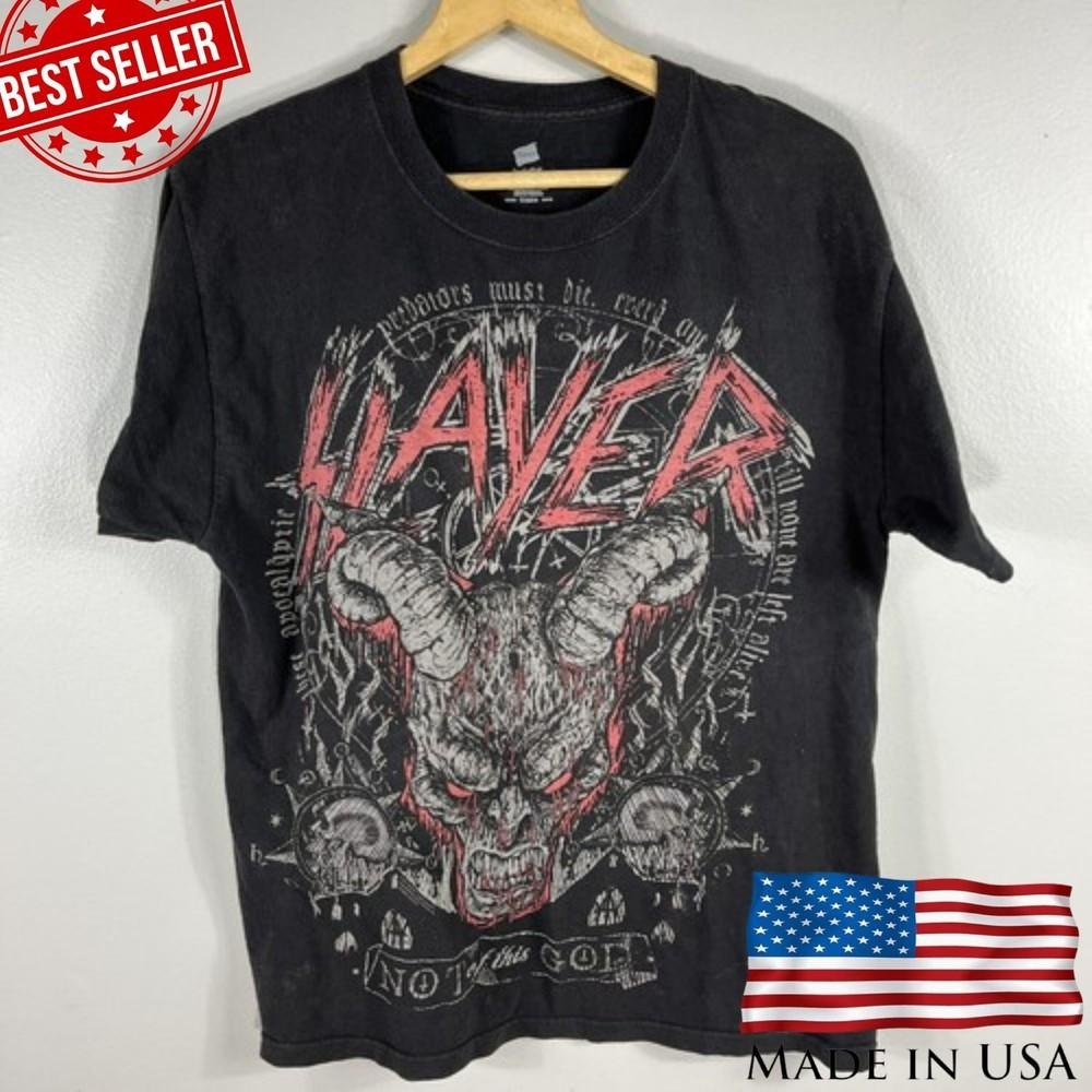 Slayer Rock Band T Shirt South of Heaven Vintage Style Heavy Metal Tee Unisex T-Shirt S