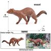 Wild Safari Animal Figurines: Giraffe, Elephant, Rhinoceros, Brown Bear, Tiger, Lion, Leopard, Hippopotamus - Solid Cognitive Toys