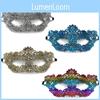 Lace Adult Costume Mask With Gold Silver Embroidery For Costume Party And Holiday Celebrations
