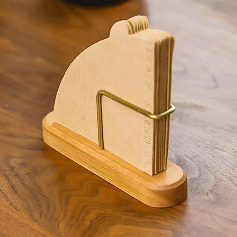 Coffee Filter Holder,Table & Wall Mount Stand Coffee Paper Storage, Coffee Filter Container For V Shape Paper Coffee Filters