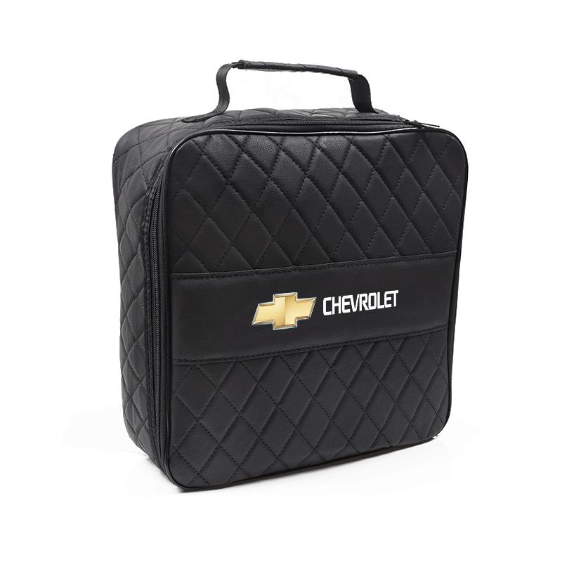 Car Charging Gun Leather Bag Storage Box Auto Accessories For Chevrolet Corvette Montana TrailBlazer Silverado Traverse Camaro
