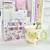 Birthday Gift for Girlfriends, Girl's Heart Butterfly Mug, High-value Ceramic Water Cup, Girl's Souvenir Gift Box.