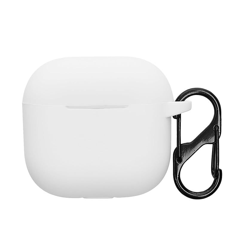 

kwmobile earphone case Apple Airpods 4 compatible case - wireless earphones silicon Fall prevention white