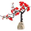 29x28cm Handgefertigte Harz-Pflaumenblüten-Skulptur Chinesischer Stil Haus Büro Garten Dekoration Hochzeit Geburtstag Festliche Geschenke