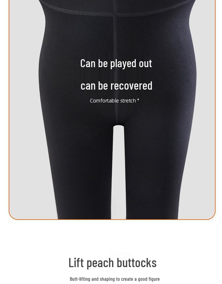 Plus Size Black Velvet Lined Slimming Elastic Leggings for Autumn/Winter