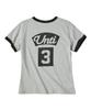 Eontaiteulseoul Untitled Arch Symbol Ringer Crop Short Sleeve Gray
