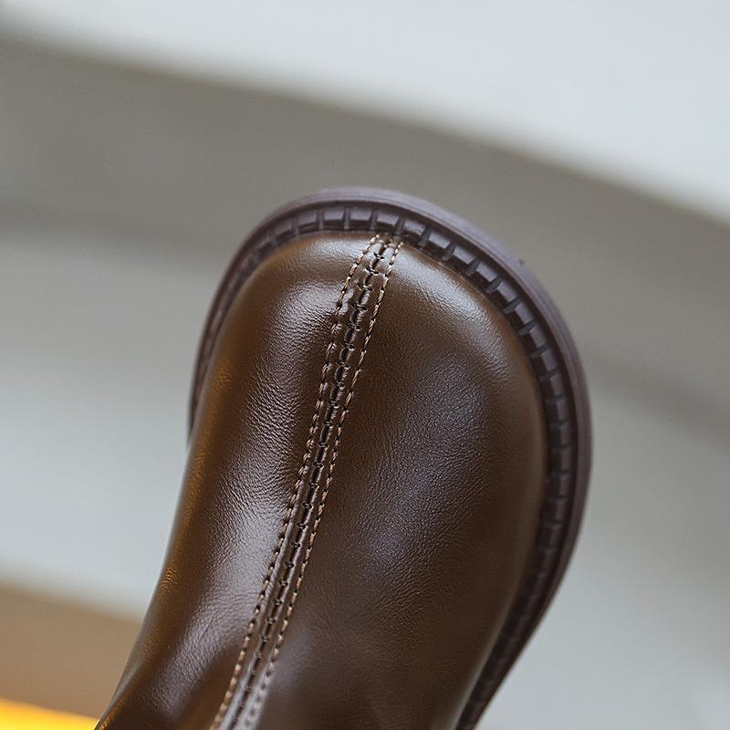 Girls' Tall Boots for Autumn and Winter, New Style Children's Shoes, Single Boot