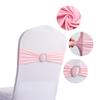 ABWR-100PCS Elastic Chair Knot Wedding Decoration Buckle Sashes Back Cover Hotel Home Seat Elegant Modern Ribbon Decors,D
