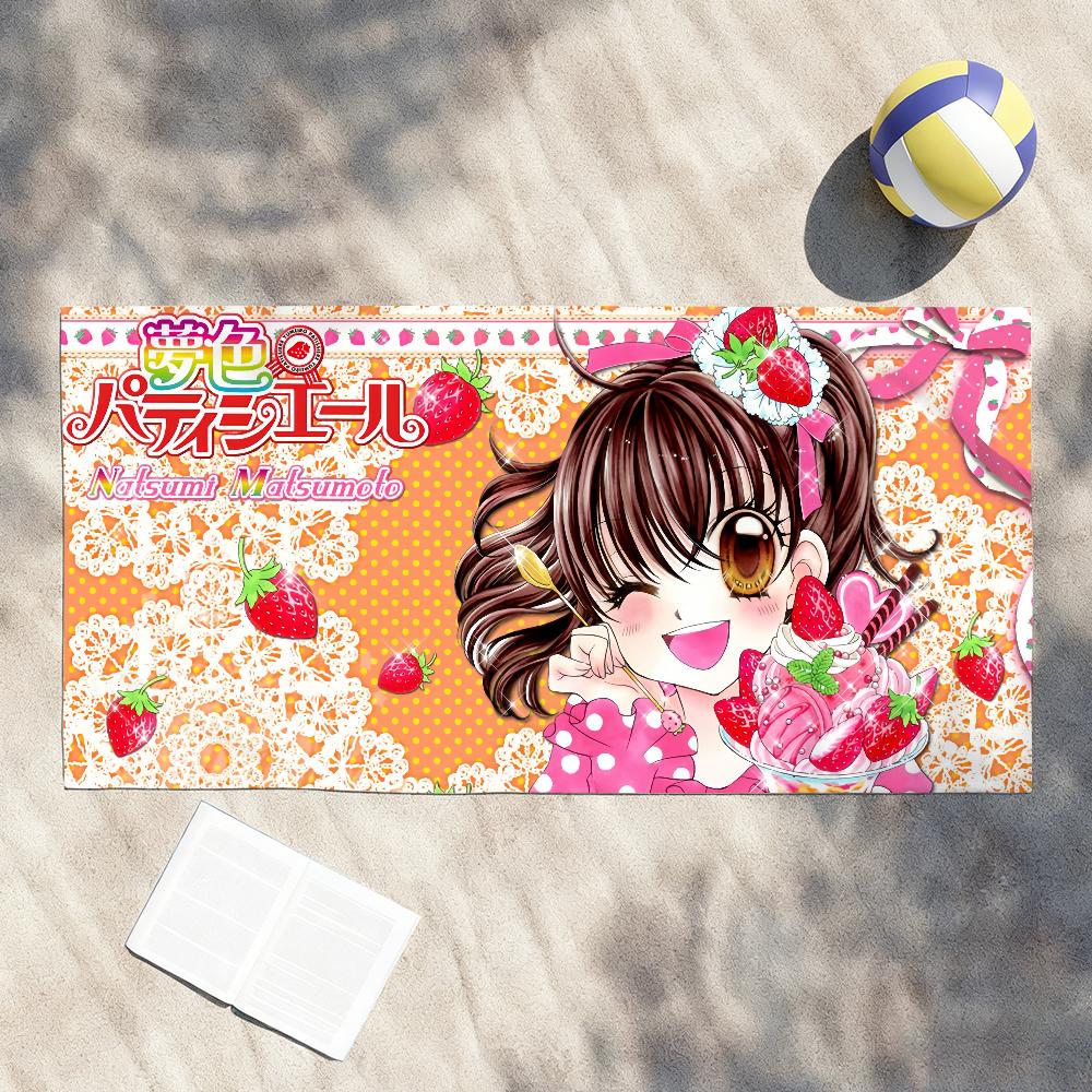 Classic Anime Y-Yumeiro Patissiere Girl Towel Shower Sauna Travel Spa Quick Dry Gym Accessories Soft Large Beach Towels