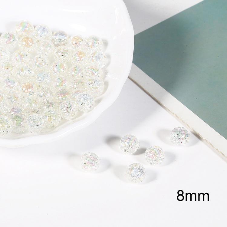 

Acrylic Iridescent Floral Bubble Beads for DIY Jewelry Accessories