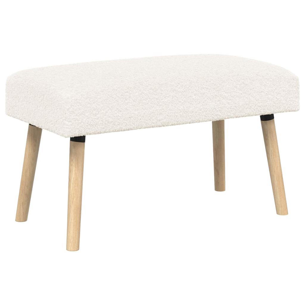 Bench Uni Cream 80 X 40 X 46 Cm Boucle