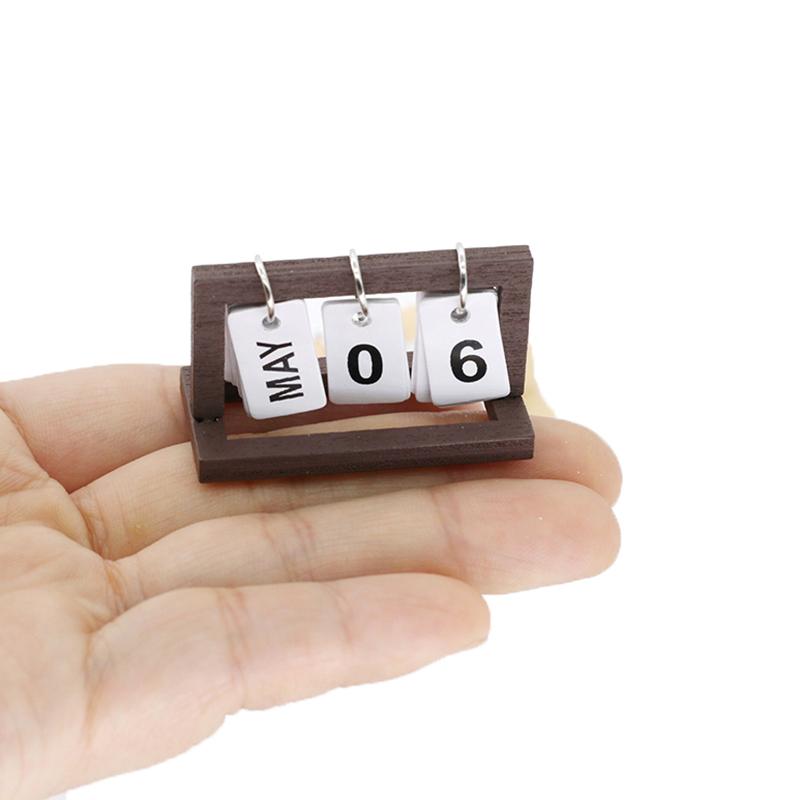 1:12 Miniaturní kalendář pro domeček pro panenky Stolní kalendář Dekorace modelu domu Hračka Doplňky pro domeček pro panenky