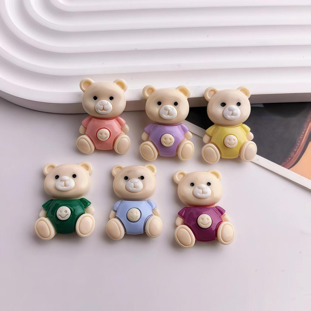Cartoon Mary Bear Resin Shoe Charms & DIY Accessories