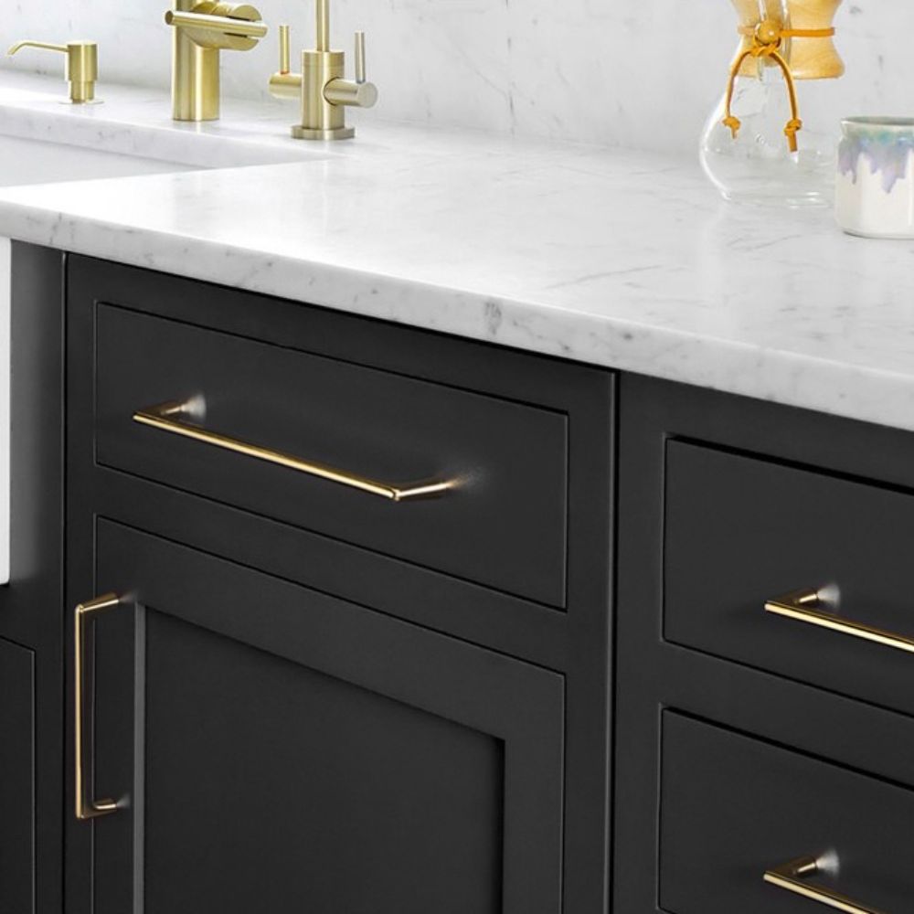 Zinc Alloy Cabinet Handles Gold Furniture Handles Durable Cupboard Pulls Wardrobe