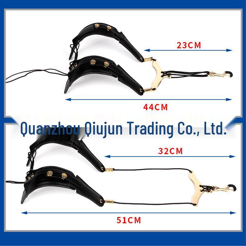 Adjustable Leather Double Shoulder Saxophone Strap for Alto, Tenor & Soprano - Suitable for Adults & Children