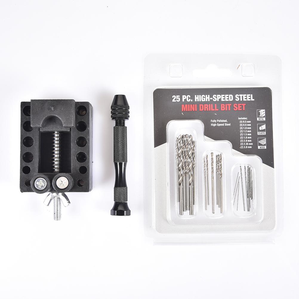 Handbohrer-Set Stiftkloben mit Mini-Spiralbohrern für DIY-Schmuckherstellung Mehrzweck-Rotationswerkzeug