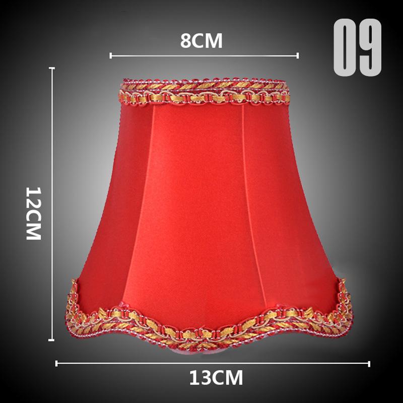 Simple Chandelier Lamp Shade Retro Candle Chandelier Cloth Lampshade Nordic Style Modern Lamp Cover For Home Decoration