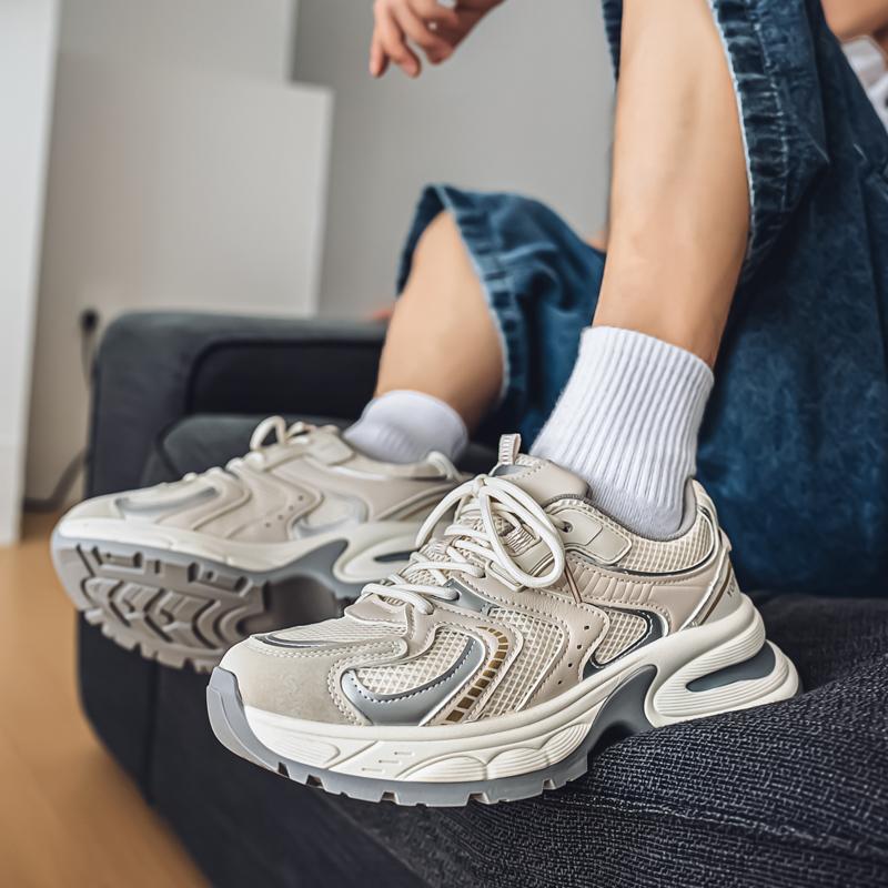 Ny Mote Herre Fire Sesonger Komfortable Sko Studenter Mannlige Gutter Trendende Myk Såle Pustende Fritids Løpesko