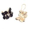 Hot Elegant Women Gardenia Flower Rhinestone Ear Stud Earrings Jewelry Gifts