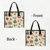 Christmas Pattern Tote Bag Fashion Daily Carry All Bag Versatile Shoulder Bag For Holiday Casual Use
