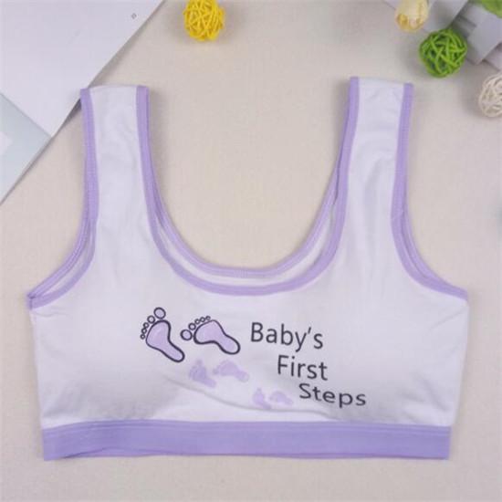 

Бюстгальтер для детей, нижнее белье для девочек, спортивное нижнее белье, бюстгальтер, жилет фиолетовый