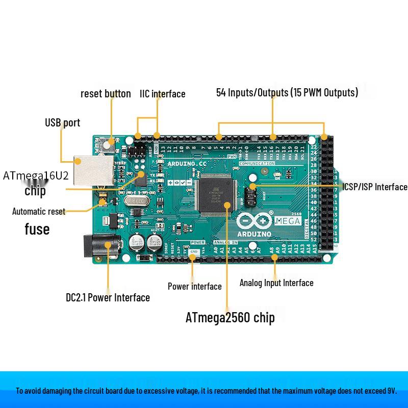Arduino UNO R3 & Mega 2560 R3 Microcontroller Development Learning Boards